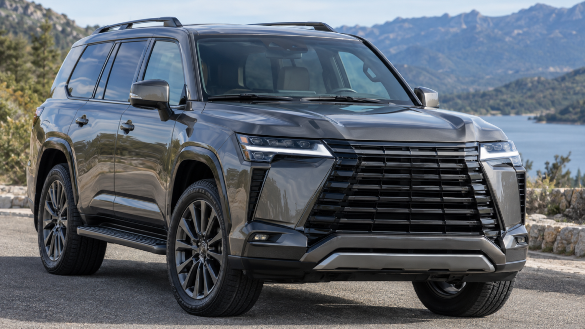 Оновлений Lexus GX, передній три чверті вигляд