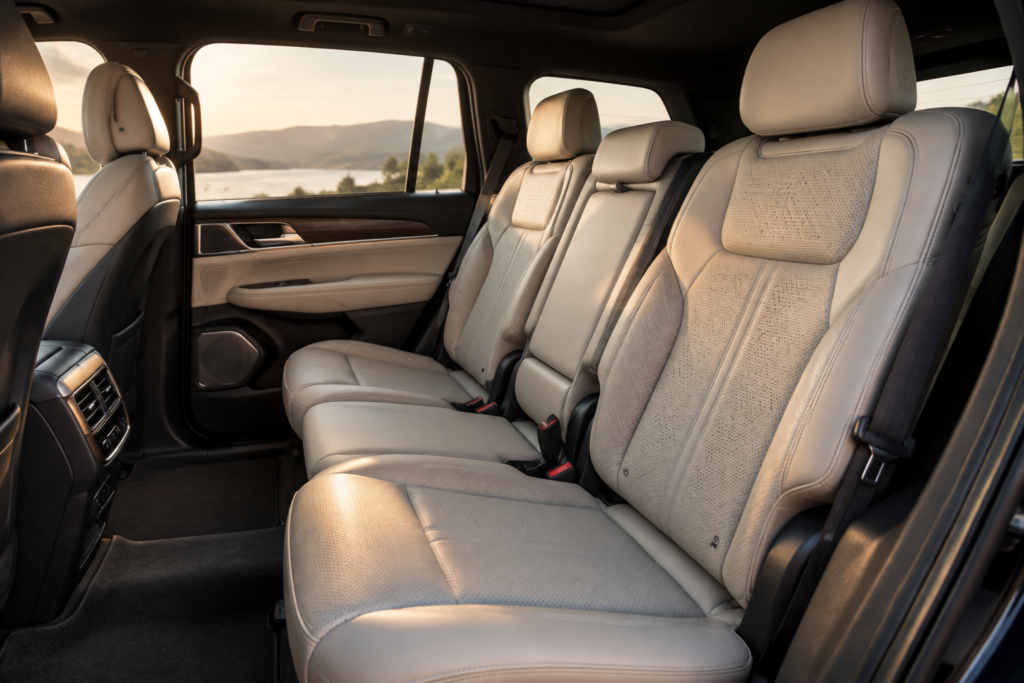 Інтер'єр Lexus GX з вентиляцією крайніх сидінь другого ряду