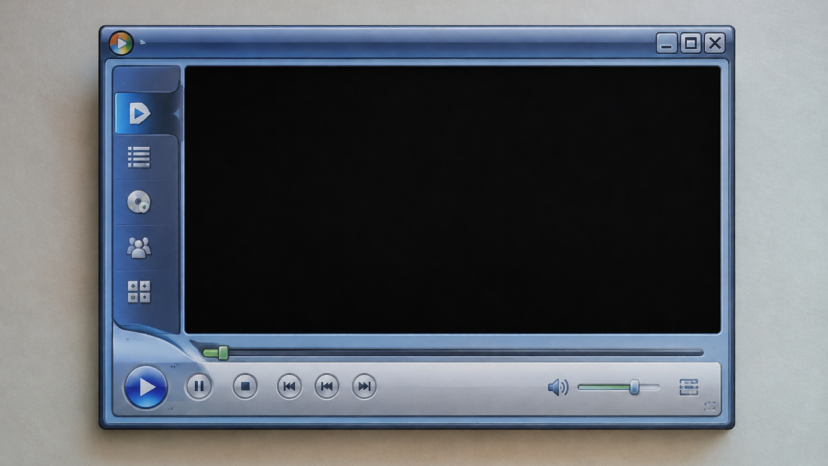 крупний план класичного скіна Windows Media Player Legacy