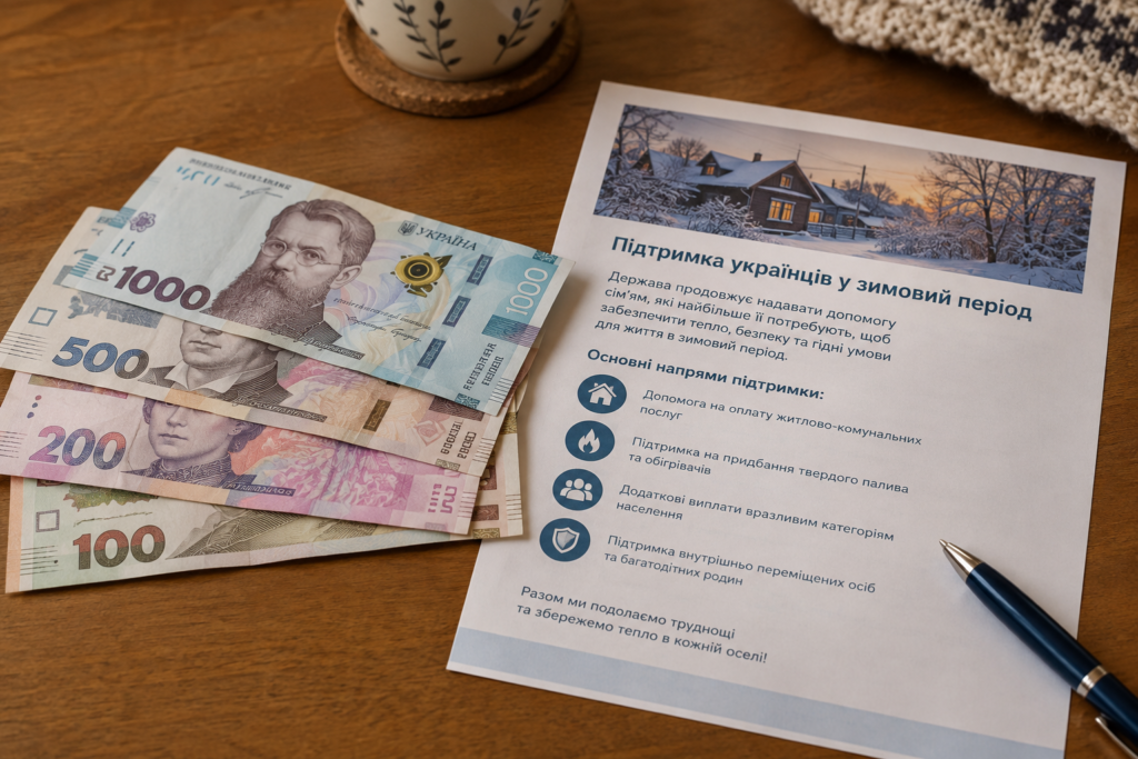 Грошова допомога 19 400 грн поруч із повідомленням про підтримку