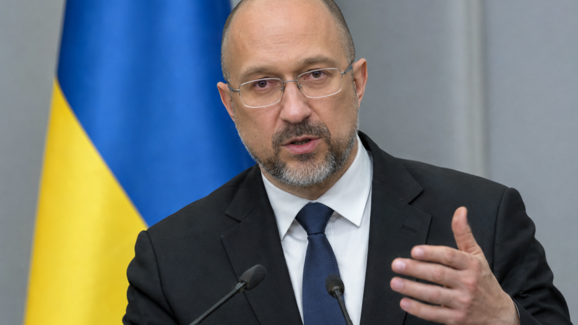 Прем'єр-міністр України Сергій Корецький на брифінгу