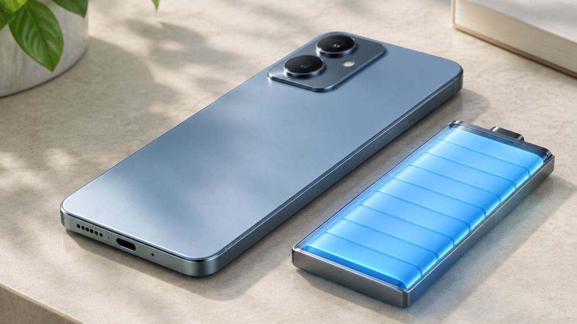 Vivo Y600 кутовий вигляд батарея дизайн