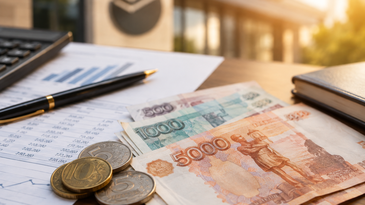 Банкноти, фінансові документи і розмив логотипу банку