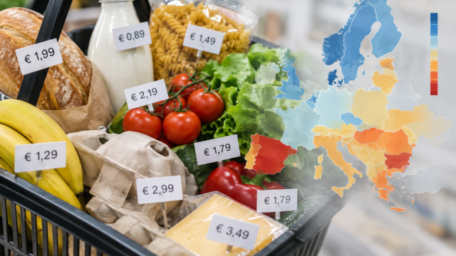 Де в ЄС найдешевший і найдорожчий продуктовий кошик — дані Євростату