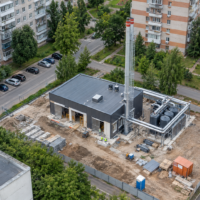 Six backup boiler houses are being built in Kyiv to provide heating
