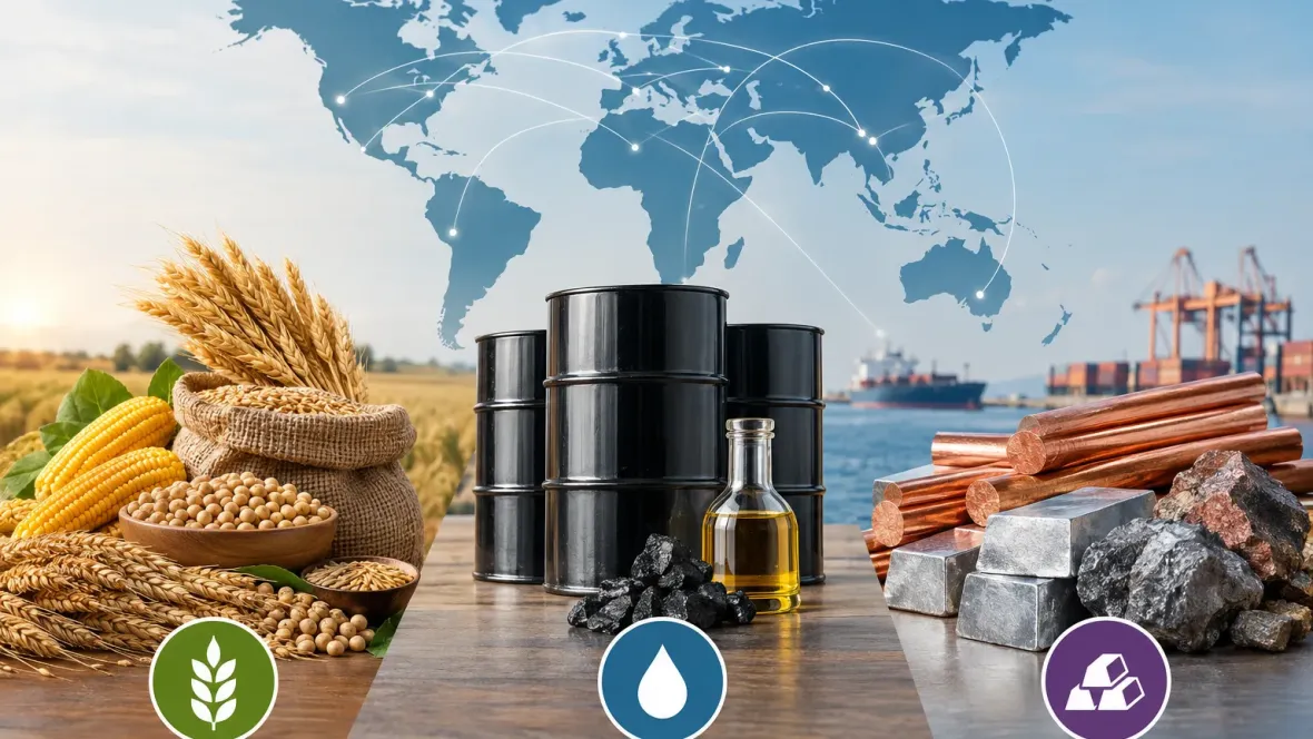 інфографіка глобальних ринків сировини