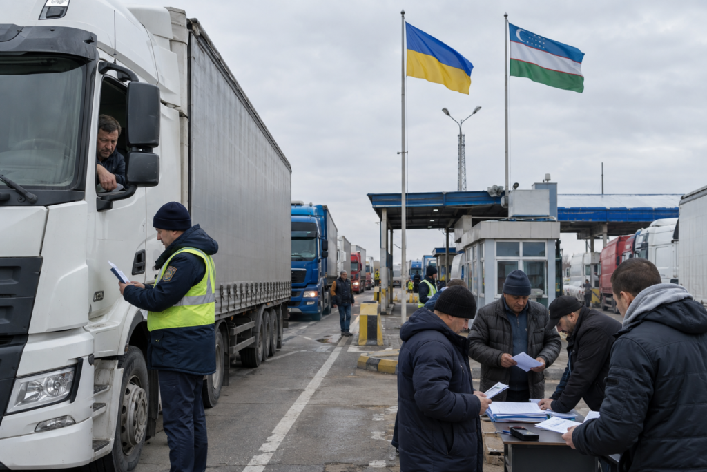 фури та митники на кордоні між Україною та Узбекистаном