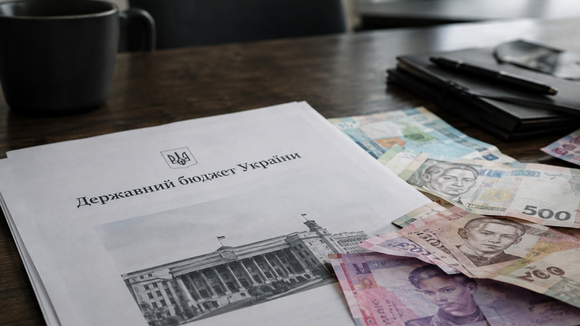 Документ Державного бюджету і гривні на столі