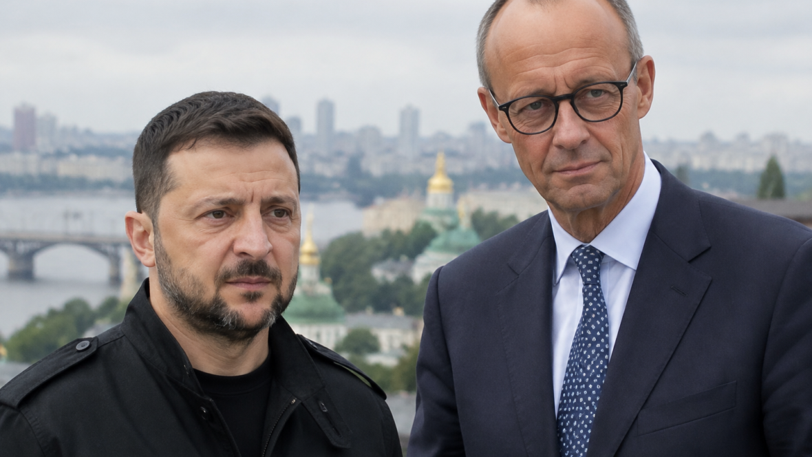 Володимир Зеленський і Фрідріх Мерц під час офіційного візиту