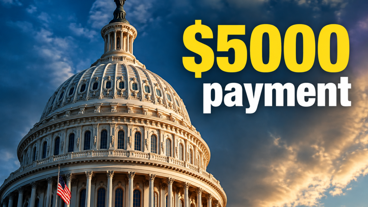 Купол Капітолію з написом "$5000"