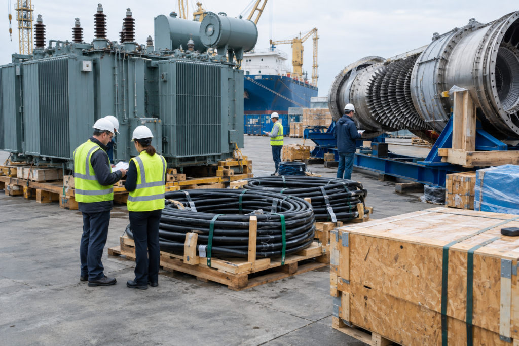 доставка і інспекція електротехнічного обладнання та газотурбінних агрегатів