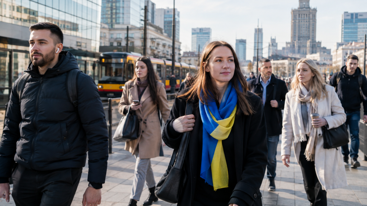 українські працівники в польському місті, економічна активність