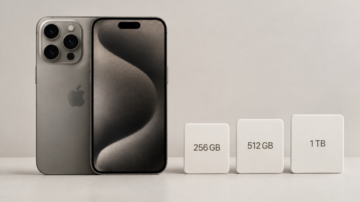 iPhone 15 Pro Max з підписами 256 ГБ, 512 ГБ і 1 ТБ