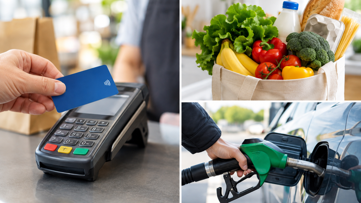 монтаж POS-терміналу, продуктових товарів і колонки АЗС