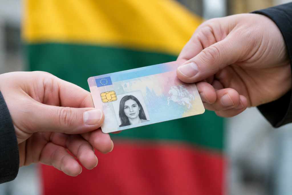 Обмін цифрового дозволу на тимчасове проживання в Литві