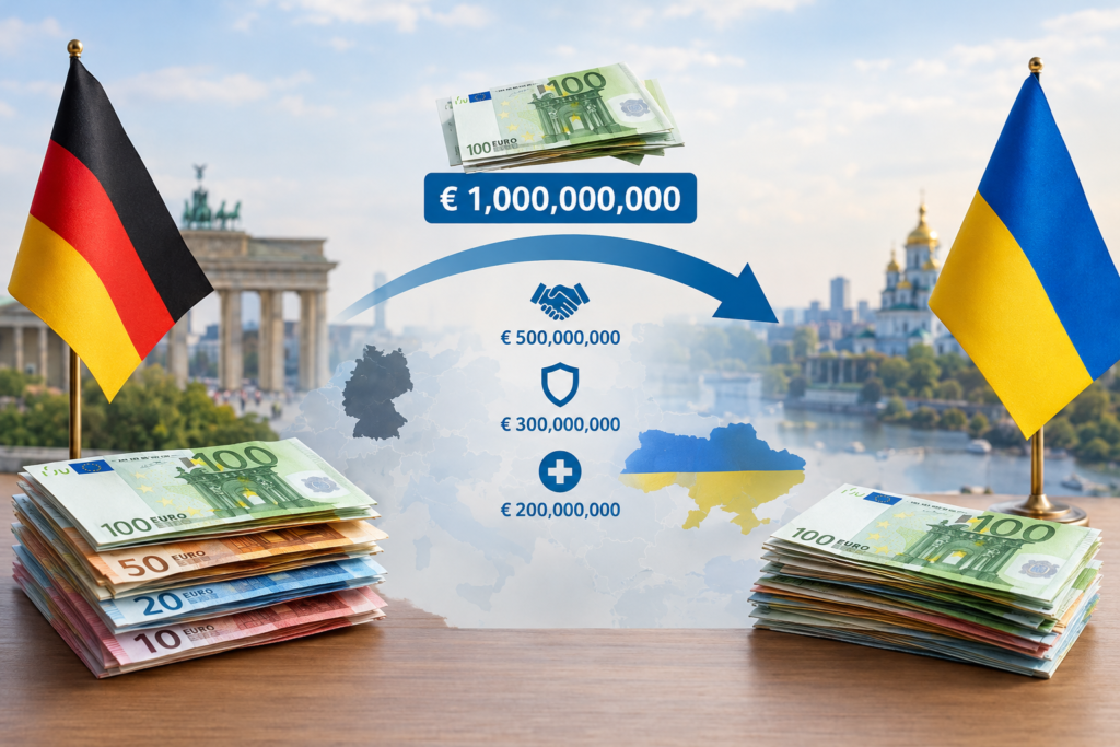 схема руху грошей з Німеччини до України