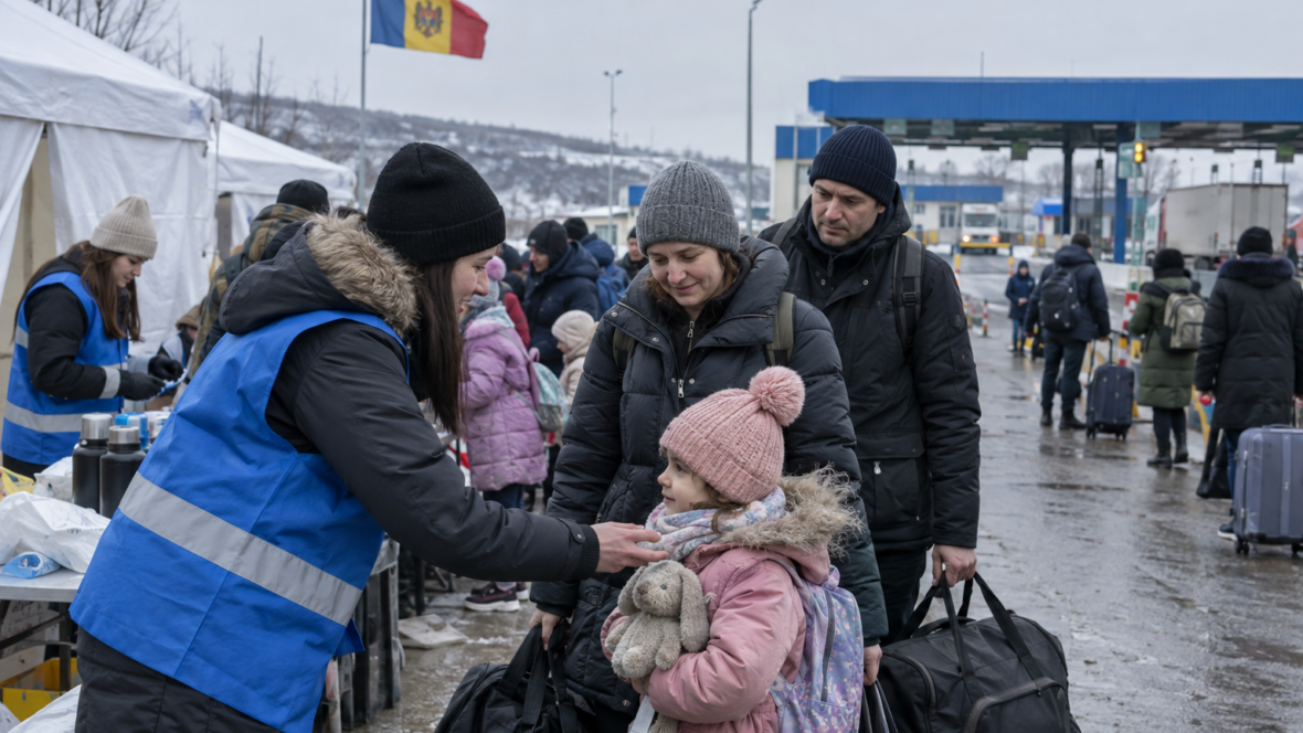 Молдова приймає біженців біля кордону з тимчасовими наметами та волонтерами