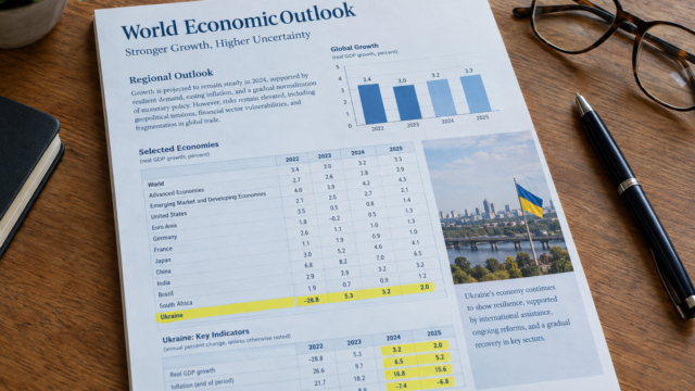 МВФ оновив прогноз зростання економіки України — 2026−2027