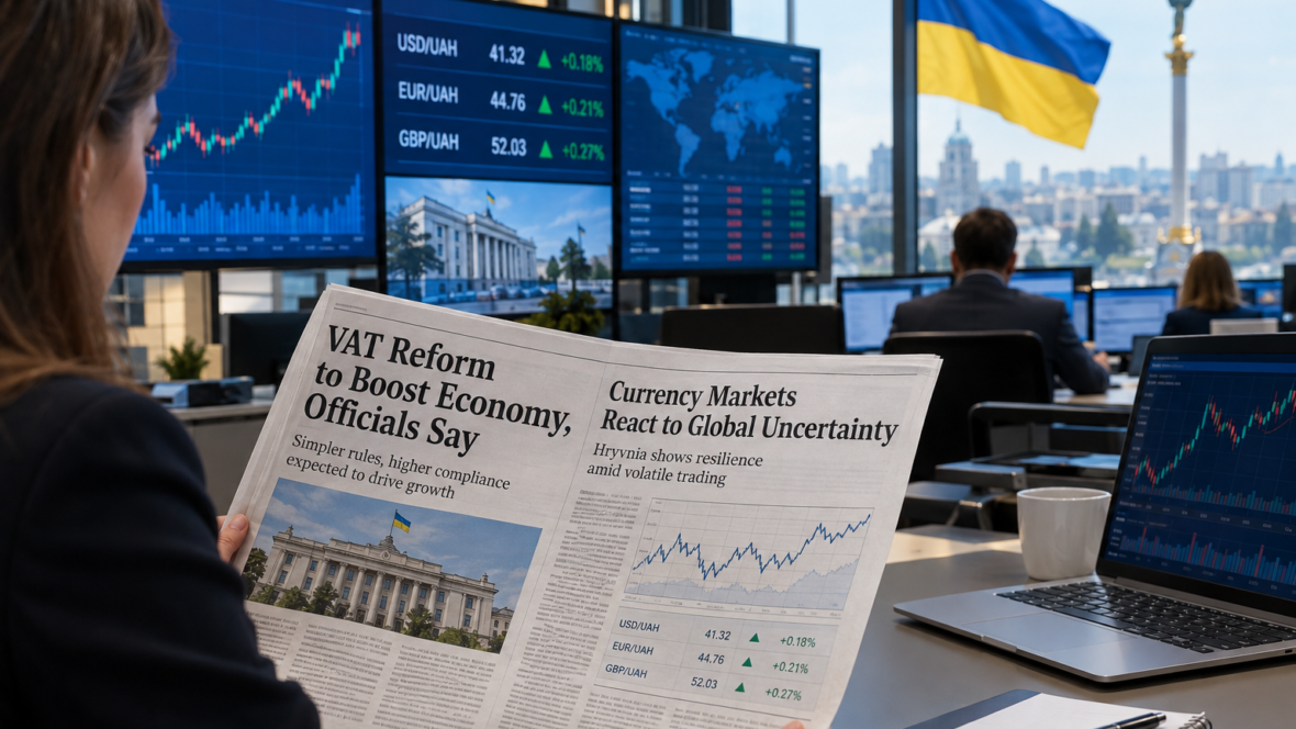 Новинна студія з оглядом реформ ПДВ і валютного ринку
