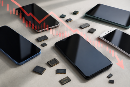 Global smartphone shipments fell 20% due to memory-chip shortage