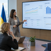 Бизнес ожидает доллар 46,90 грн и инфляцию 11,5% через 12 месяцев