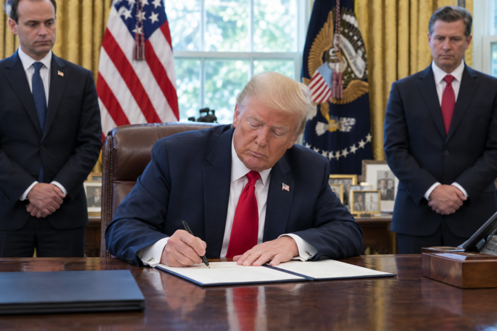 Трамп підписує указ у Овальному кабінеті