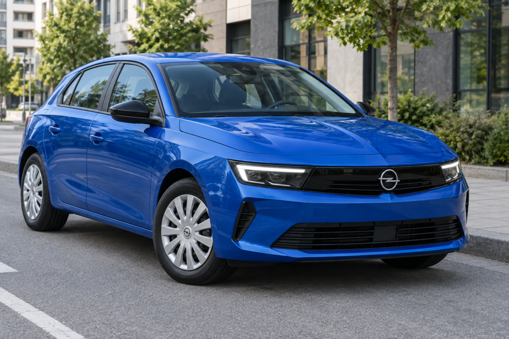 Opel Astra хетчбек у синьому кольорі
