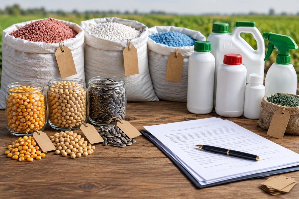 seeds, fertilisers and crop protection products nearby