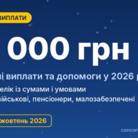 Державні виплати та допомоги у 2026 році: повний перелік із сумами
