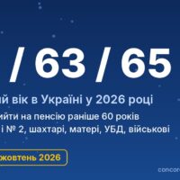 Пенсійний вік в Україні у 2026 році: хто може вийти на пенсію раніше 60